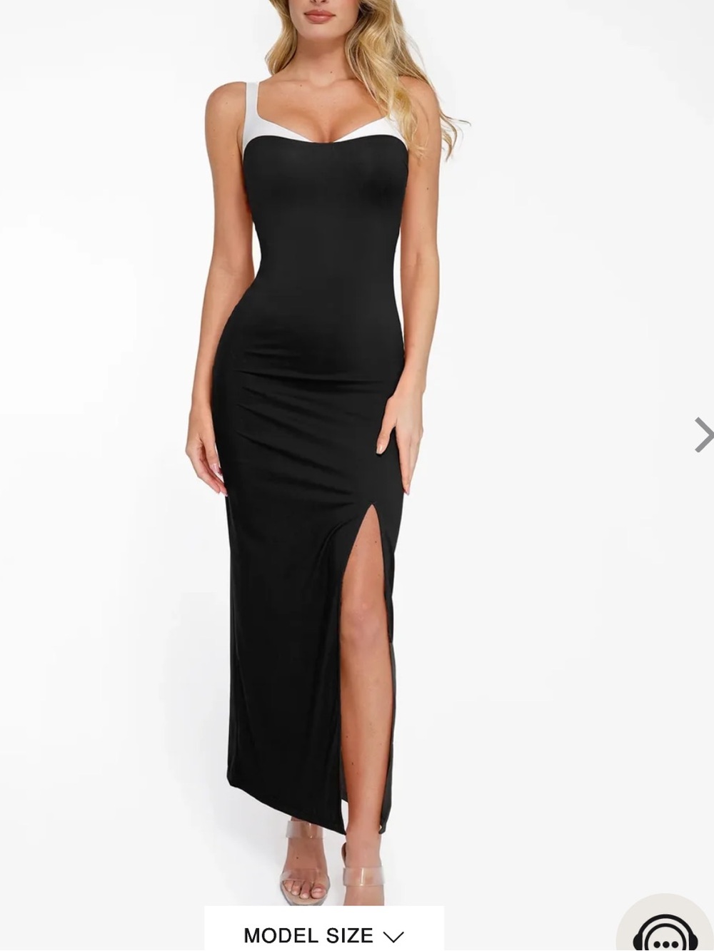 NWT Popilush dnapewear contast ırın bun-ın
Sculpting Maxi Dress .